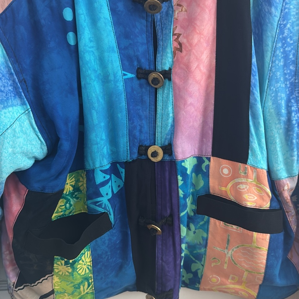 Colorful Patchwork Shacket - image 2